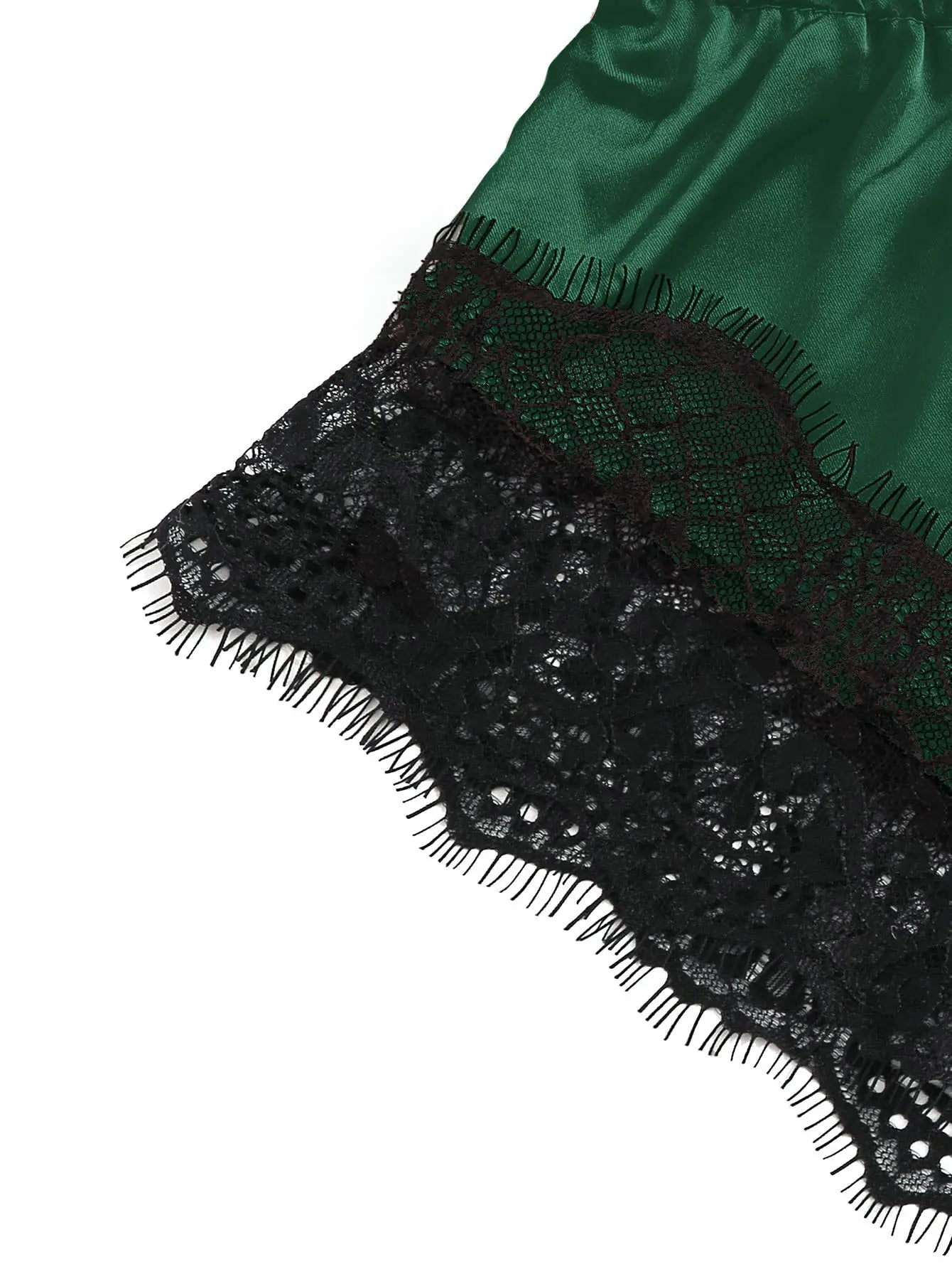 Women's Satin Lace Pajama Set